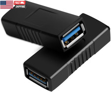 2PCS Superspeed USB 3.0 Coupler Adapter Type a Female to Female Bridge Extension picture
