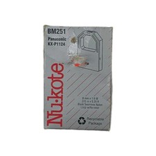 Nu-Kote BM251 Printer Ribbon Panasonic KX-P1124 Black New Sealed OEM . picture