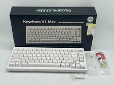 Keychron V1 Max QMK/VIA Custom Mechanical Keyboard - White picture