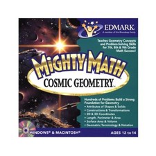 NEW Mighty Math Cosmic Geometry 2005 by Edmark MATHAMATIC SOFTWARE  picture