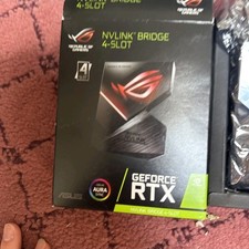 ASUS ROG NVLink Black Compact 4-Slot Bridge For NVIDIA GeForce RTX  picture