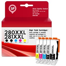 280XXL 281XXL Compatible Ink 5PK Fits TS8120 TS8220 TS8320 TS9120 TS9520 TR8620A picture