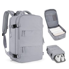 coofay Personal Item Travel Backpack For Women Men Airline Medium, A-grey picture