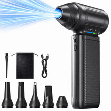 Soplador de Aire Eléctrico 130000 RPM 5000 mAh 3 Velocidades para PC y Coche picture