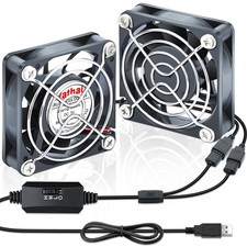 2Pack 60mm USB Fan 5V Brushless Computer Cooling with 3 Speed picture
