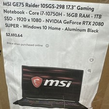 MSI GE75 Raider 10SGS picture
