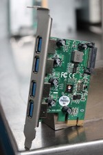 SIIG 4-Port USB 3.0 Host Adapter PCIe - Part No. JU-P40412-S1, LB-US0114-S1 picture