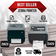 Zebra ZD620 or ZD420 Mobile Thermal Transfer Business Label Printers 300 dpi picture