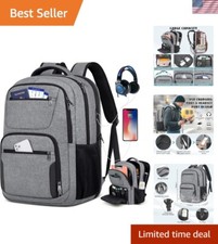 Multi-Compartment Laptop Backpack with USB Port - Perfect for Business & Travel picture