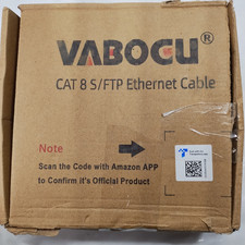 Vabogu Cat 8 Ethernet Cable, 100ft, 2000 MHz, 40 GBit/s High Speed Network Cable picture