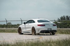 Cars white mercedes s class coupe adv1 Desk Mat Stitched picture