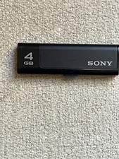 SONY MICROVAULT CLICK BLACK 4GB USB 2.0 FLASH THUMB DRIVE MEMORY STICK picture