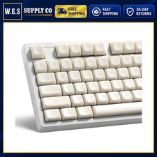 Mechanical Keyboard Keycaps 132 Keys PBT White Jade MDA Profile picture