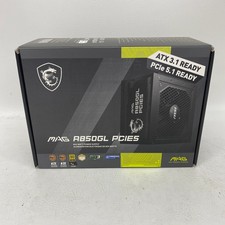 New MSI MAG A850GL PCIE5 850W Power Supply 80+ Gold Fully Modular ATX  picture
