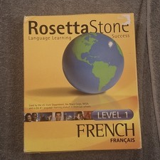 Rosetta Stone Level 1 French Boxed Edition CD-ROM Physical Software Package picture