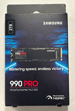 Samsung 990 PRO 2TB PCIe 4.0 NVMe M.2 Internal SSD MZ-V9P2T0B/AM picture