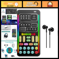 Portable Voice Changer Sound Card with Cool Lights - Voice Modulator for PS4/PS5 picture