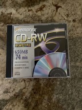 Memorex Professional Rewritable Compact Disk 74 Min CD-RW NEW Vintage picture