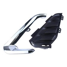 Front Driver Side Fog Light Cover Bezel and Molding Insert Chrome for GMC picture