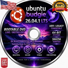 Ubuntu Budgie 26.04.1 LTS DVD Bootable Live/Installer | UEFI/Legacy | SHA256 picture