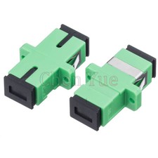 50pcs SC APC Adapter Connector Simplex Single mode Plastic SM Fiber Connector picture