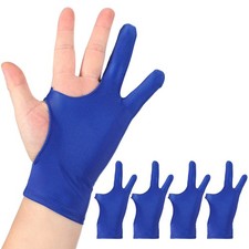 4pcs Artist Drawing Glove S Size Two Finger Graphics Painting Glove, Blue picture