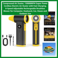 130,000 RPM Cordless Electric Air Duster - Lightweight with Fast Charging picture