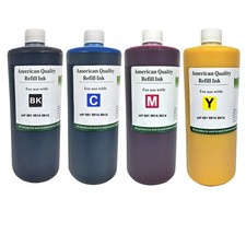 Ink Cartridge Refill Kit Bottles BKCMY Pigment Ink for HP 981 981A 981X 4X1000ml picture