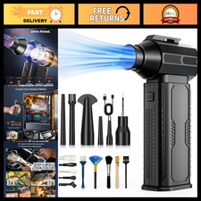 Ultra-Powerful Compressed Air Duster 130,000RPM Electric Blower for Cleaning picture