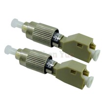 2pcs LC Female to FC Male Fiber Optic Hybrid Adapter MM 50/125  Fiber Connector picture