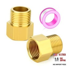 2PCS 30mm Extension Brass Pipe Fitting, 1/2