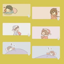Cute Boy Girl Romance Autumn Winter Theme Oversized Mouse Mat Desk Pad Mousepad picture