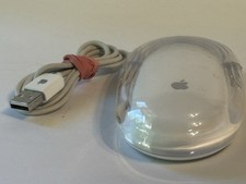 Apple Pro Mouse USB Desktop M5769 White/Clear Orginal iMac OLD SCHOOL Tested picture