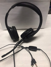 Plantronics  Audio 355 Headset w/ microphone  - Volume Control - tested  working picture