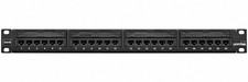 Leviton 69586-U24 Cat 6 Universal Patch Panel 24-Port 1RU 110 Style Black picture