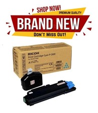 Genuine Ricoh 408311 Cyan Toner Cartridge Original OEM Sealed New picture
