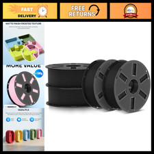 Matte PLA 3D Printer Filament 1.75mm, 1.1kg Bundle, 4-Pack for High-Quality Prin picture