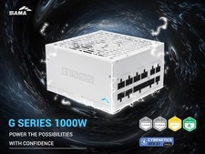 SAMA G1000 1000W ATX 3.1 Full Modular Power Supply, Cybenetics Platinum Rated, picture