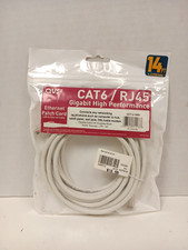 QVS CAT6/RJ45 Gigabit UTP Ethernet Patch Cord, 14ft picture
