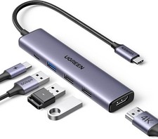 UGREEN Revodok 105 USB C Hub 5 in 1 Multiport Adapter 4K HDMI, 100W Power picture