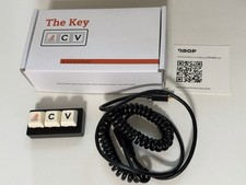 Drop Stack Overflow The Key V1 Macropad 3-Key Ctrl C V Black + Coiled Cable picture