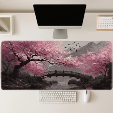 Japanese Cherry Blossom Anime Gaming Mouse Pad & Desk Mat Computer Desk Mat ❀ picture