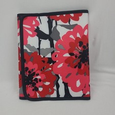 Thirty-One 31 Tri-Fold Organizer Ipad/Tablet Case Bold Bloom Red Flowers picture