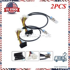 2X MINI SAS HD SFF-8088 26P To 4 Ports SFF-8482 Server Adapter Cable with Power picture