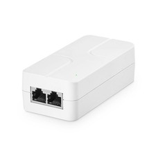 Gigabit 30W PoE Injector Adapter IEEE 802.3af/at Wall Mount Compact White picture