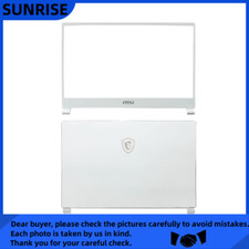 New For MSI P65 8RF GS65 MS-16Q3 MS-16Q4 LCD Back Cover/Front Bezel White picture