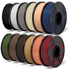 iSANMATE Matte PLA 3D Printer Filament 1.75mm 12 Color Bundle 12kg Bambu Lab picture