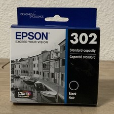 📀 EPSON 302 Standard Capacity BLACK Ink Cartridge - NEW picture