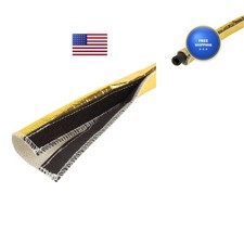 Design Engineering Heat Shroud Gold 1/2-1-1/4in ID x 3ft High-Temp Sleeving picture
