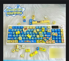 SpongeBob Retro Custom Keycap Set 129 Pack Premium PBT MOA Profile Dye Sub picture